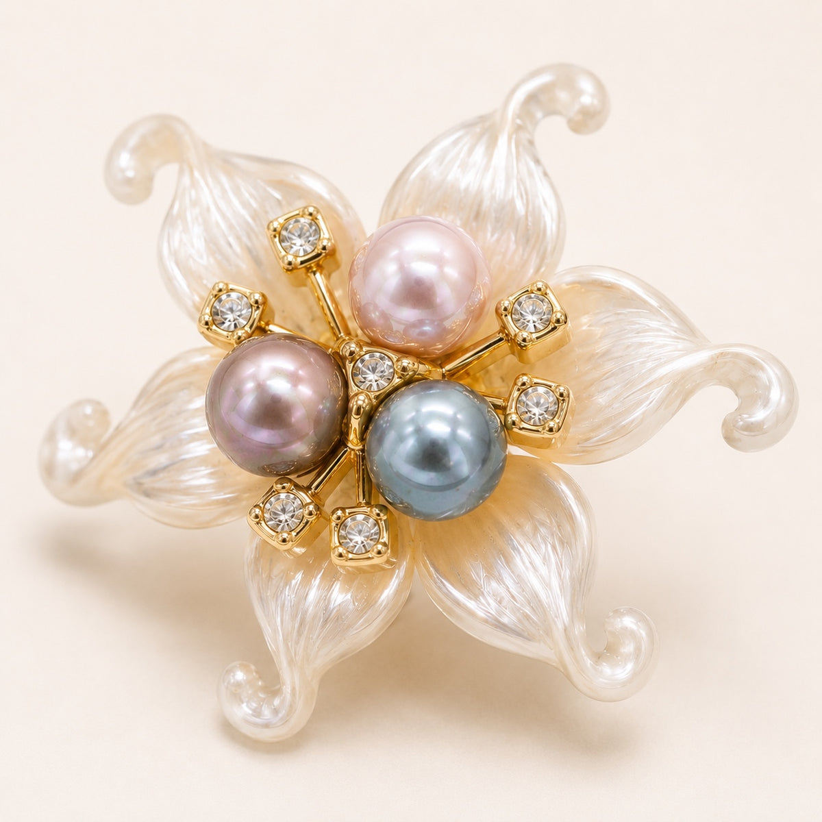 Pearl Orchid Button Covers styled in use by Adornyu