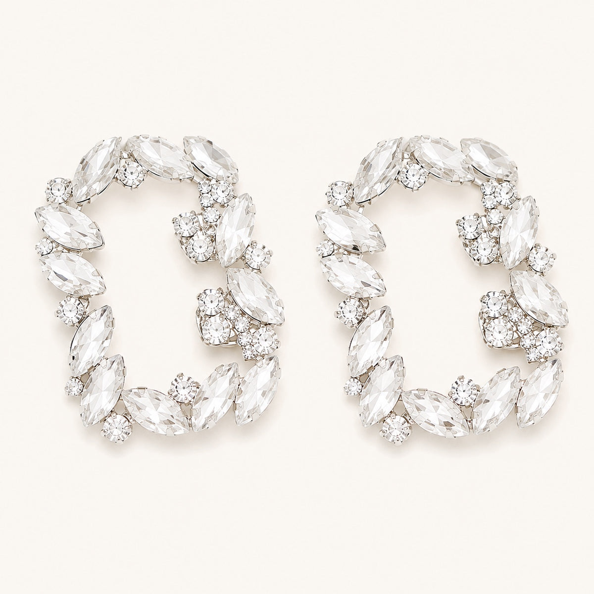 Crystal Buckle Shoe Clips Shoe Clips product photo by Adornyu