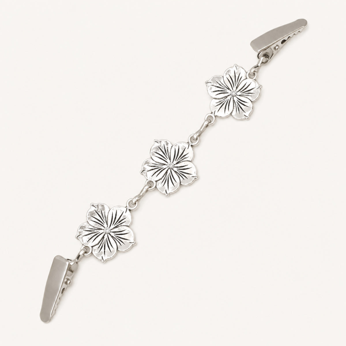 Floral Chain Clips in Daisy Chain, studio product view