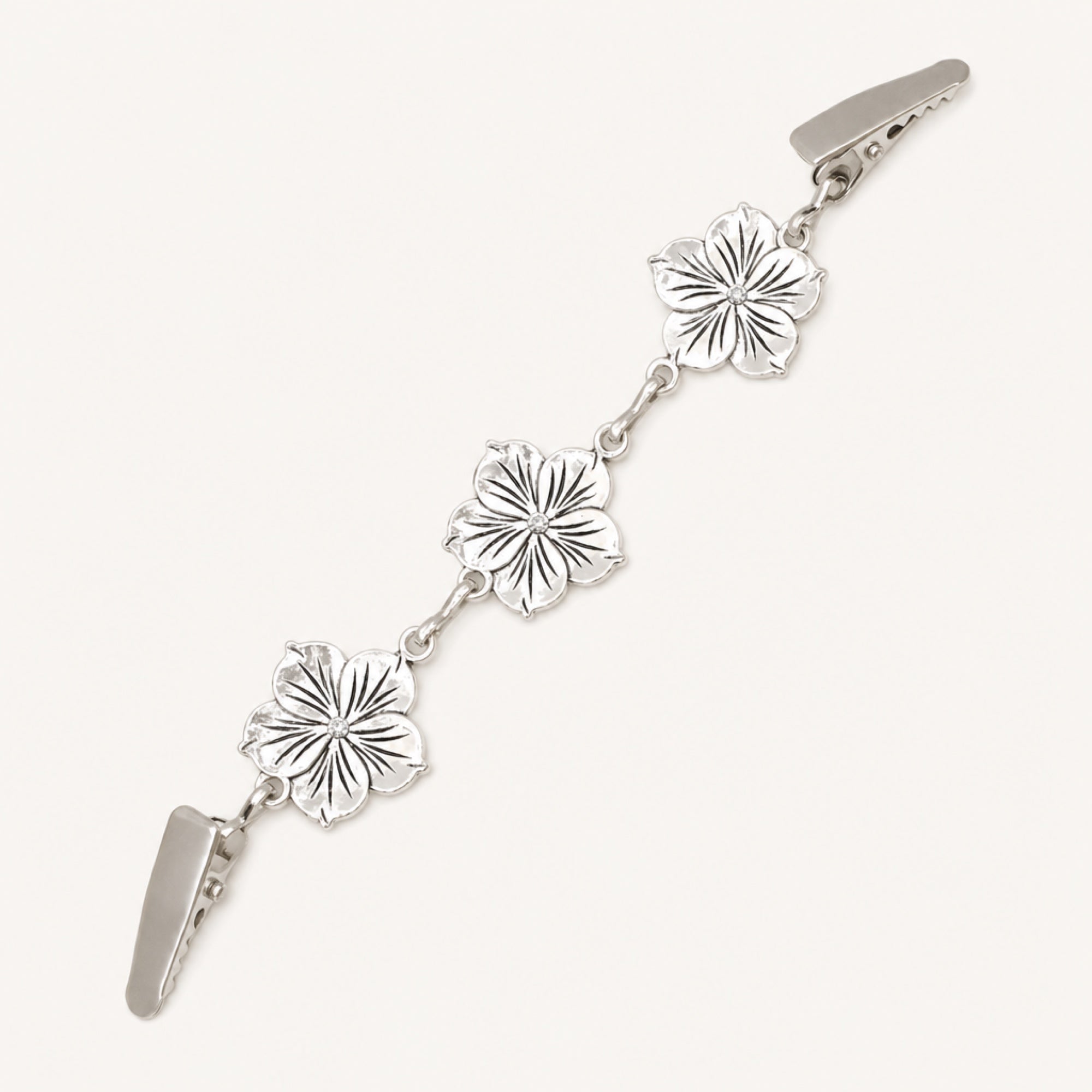 Floral Chain Clips in Daisy Chain, studio product view