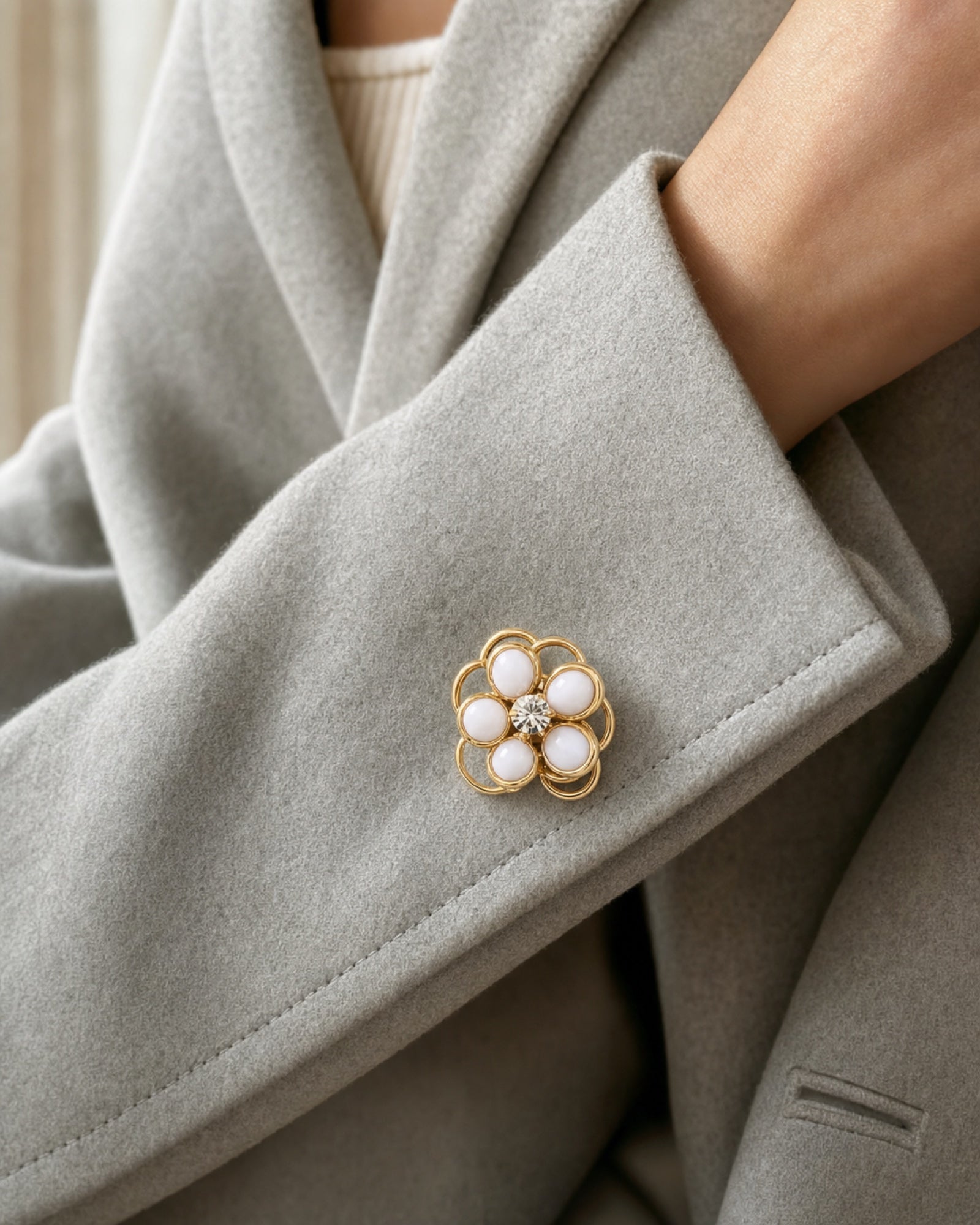 One bloom changes a blazer.
